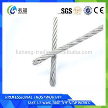 Cable de acero galvanizado eléctrico 6 * 19 para la grúa